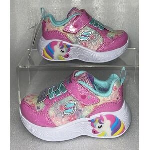 S Sport By Skechers Alina Sneakers Light Up‎ Stretch Laces Toddler Girls Size 5